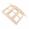 1:12 Dollhouse Window Birch Wood Exquisite Lifelike Miniature Window 45 Degree Three Sided Sliding Bay Window Model for DIY Asseccories view 3