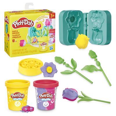 Play-Doh Tulips & Daffodils Flower Toy, Kids Arts & Crafts Kit, Gifts for Girls & Boys 3 Tulips & Daffodils Flower Toy, Kids Arts & Crafts Kit, Gifts for Girls & Boys 3+