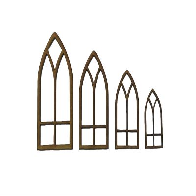 Windows x10 Terrain Building Bits 28mm Laser Cut MDF S14 FAST SHIPPING US SELLER (D: 15mm x 30mm (x10))