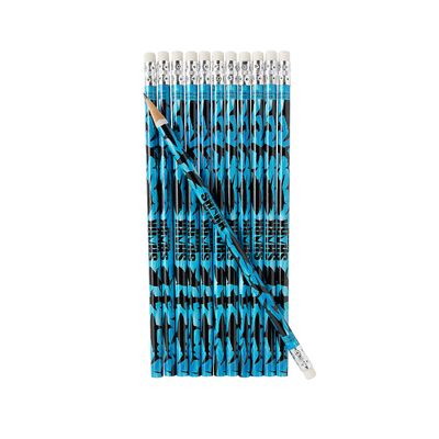 7 1/2" Discovery Shark Week Blue & Black Wood Pencils - 24 pieces