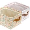 Fabric Storage Bins Cute for Nursery 8"x5.2"x10" - Collapsible Pink & Flower Kids Baskets with Handles 2 Pack, Hamper Fabric Bin, Toy Toddler Basket, Diaper Storage Bins, Baby Room Decor view 1