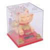 Solar Lucky Cat Statue, Light Sensing Solar Waving Cat Bright Colors for Restaurant (Yellow) view 2