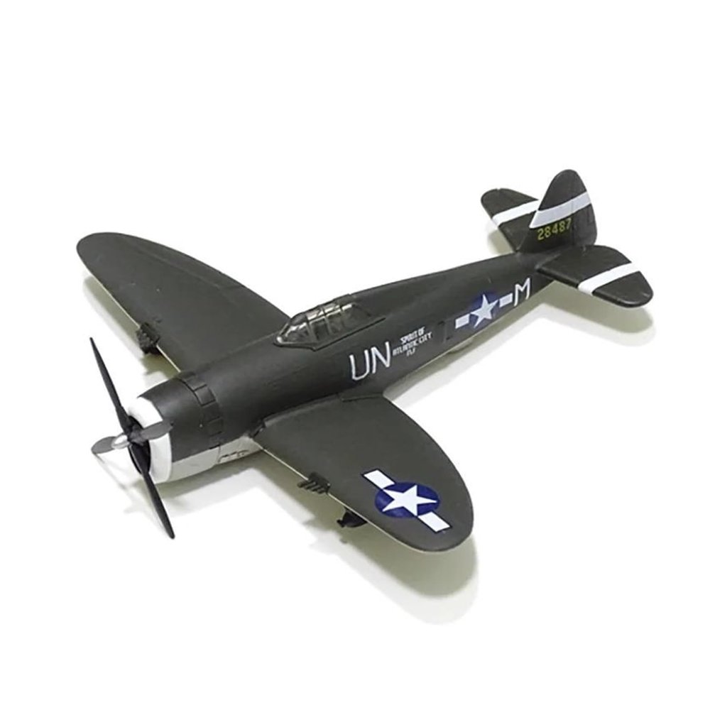 Scale Aircraft 1/100 for US Thunderbolt P47 Aircraft Fighter Model Diecast Alloy Airplane Models Decorative Souvenirs Suitable for Display