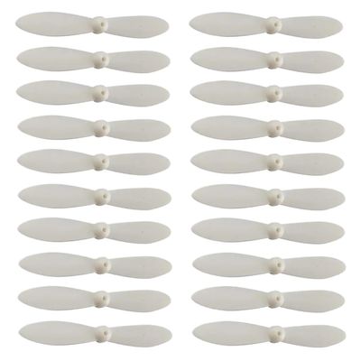 20 Pieces Replacement Propeller Set Compatible With Drone Quadcopter Helicopter Compatible With CX 10 RC Accessories White