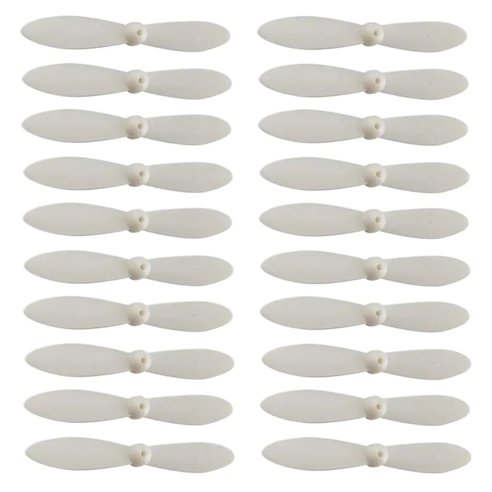 20 Pieces Replacement Propeller Set Compatible With Drone Quadcopter Helicopter Compatible With CX 10 RC Accessories White