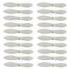 20 Pieces Replacement Propeller Set Compatible With Drone Quadcopter Helicopter Compatible With CX 10 RC Accessories White view 1