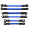 Metal Turnbuckles Pull Rod Link Rod Steering Rod Set For Trax-xas Slash For Hoss For Rustler For Stampede 4x4 1/10 RC Car Upgrade Parts replacement part(Blue) view 1