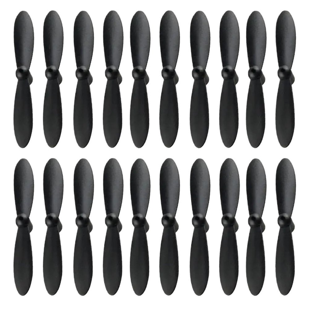 20 Pack Backup Propellers Compatible With Drones Quadcopter Accessories Compatible With CX 10 Black