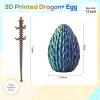 3D Printed Dragon Egg,Dragon Eggs with Dragon Inside,Surprise Dragon Egg Toy,12'' Full Articulated Crystal 3D Dragon,Cool Animals Dino Eggs for 5-7 4-6 8-12 Teen,Christmas Stocking Stuffers for Kids view 2
