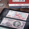 US Money Collection Album Paper Money Album Coin Collection Holder Album Leather Coin Currency Album Book for Collectors Paper Money Collection Storage Book Album Collecting Money Documents Ticke(1) view 2
