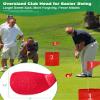 4 Pack Red Golf Clubs with 5 x 3.5 Oversized Heads and 36 Lightweight Carbon Shaft Perfect for Outdoor Yard Games view 2