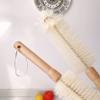 UPTALY 2 pcs 30 cm Nylon Bottle Brushes, Beech Wood Handle, with Stainless Steel Pole, Elbow Head, for Bottle, Vessels, Water Jag, Cup, Jar, Pot, Tumbler, Dish view 3