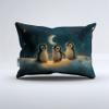 REALIN Arctic Night View Penguin Duvet Cover Set Cartoon Cute Penguin Bedding Girl Boy Kids Bed Sets 3/4PCS Quilt Covers/Sheets/Pillow Shams,Twin/Full/Queen/King (B,Full-200x229cm-3PCS) view 3