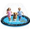 67" Splash Pad for Dogs and Kids, Non-Slip Sprinkler Mat, Outdoor Water Toys for Toddlers 1-3 & Kids 4-8, Backyard, Camping, Pool Party view 1