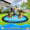 67" Splash Pad for Dogs and Kids, Non-Slip Sprinkler Mat, Outdoor Water Toys for Toddlers 1-3 & Kids 4-8, Backyard, Camping, Pool Party view 2