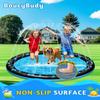 67" Splash Pad for Dogs and Kids, Non-Slip Sprinkler Mat, Outdoor Water Toys for Toddlers 1-3 & Kids 4-8, Backyard, Camping, Pool Party view 3