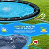 67" Splash Pad for Dogs and Kids, Non-Slip Sprinkler Mat, Outdoor Water Toys for Toddlers 1-3 & Kids 4-8, Backyard, Camping, Pool Party view 4