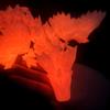 Flavery 3D Printed Dragon with Wings - Glow Orange, 18 inch Flying Dragon, XL Articulated Winged Crystal Fidget Toy, Home Decor, Birthday Gift, Desk Pet view 2