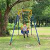 3-in-1 Toddler Swing Set, Indoor/Outdoor Baby Swing with Foldable Metal Stand, Safe Anti-Flip Baby Swing Seat, Easy to Assemble and Store, Ideal for Infants, Toddlers, and Kids view 1