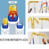 3-in-1 Toddler Swing Set, Indoor/Outdoor Baby Swing with Foldable Metal Stand, Safe Anti-Flip Baby Swing Seat, Easy to Assemble and Store, Ideal for Infants, Toddlers, and Kids view 4