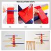 US Figure Toy Display Stand Set Wall Mounted Handwork Doll Floating Shelves DIY Colorful Display Rack Cute Ladder Storage Rack for Doll Figures Photos(colour) view 2