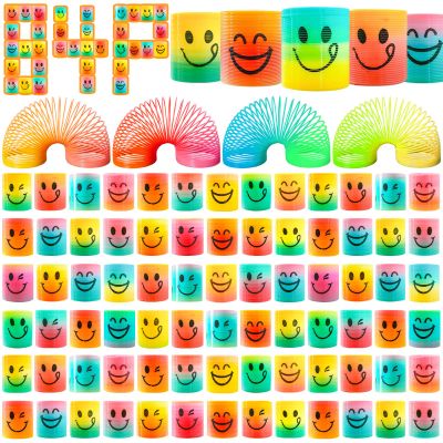 84 Pack Mini Spring Party Favors Toys Magic Fidget Stress Coil for Favor Carnival Prize Birthday Goodie Bag Stuffers for Kids Boys Girls