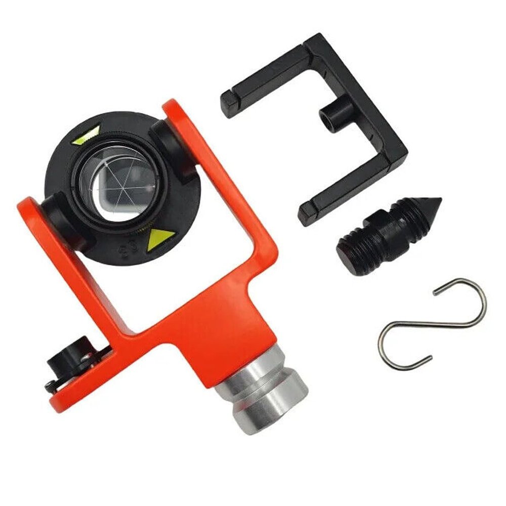 102B Mini Peanut Tilt Prism with Holder Frame Mount for Trimble for Topcon Total Station Surveying GPS, 5/8" Mounting Thread, 0mm/ -30mm Offset