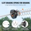 Happybuy 80 ft Zipline Kit for Kids & Adults, 500 lb Capacity, Backyard Outdoor Play, Quick Setup, Stainless Steel, Spring Brake, Safety Harness, Seat view 4