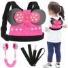 Accmor Toddler Harness Leash, Cute Kids Leash + Anti Lost Wrist Link, 3 in1 Adorable Baby Leash Child Walking Harness Wristband Assistant Strap Mini Belt Protector for Girls to Outdoor Travel view 1