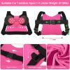 Accmor Toddler Harness Leash, Cute Kids Leash + Anti Lost Wrist Link, 3 in1 Adorable Baby Leash Child Walking Harness Wristband Assistant Strap Mini Belt Protector for Girls to Outdoor Travel view 2