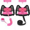 Accmor Toddler Harness Leash, Cute Kids Leash + Anti Lost Wrist Link, 3 in1 Adorable Baby Leash Child Walking Harness Wristband Assistant Strap Mini Belt Protector for Girls to Outdoor Travel view 3