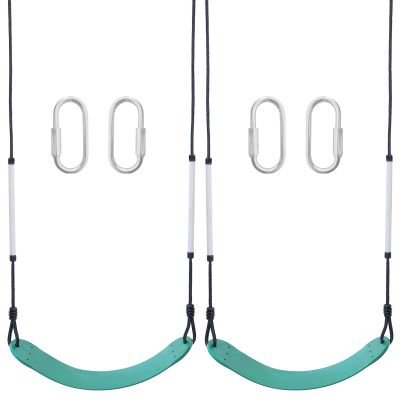 2 Pack Swing Sets, Heavy Duty Tree Swing Seat Support 330lbSuitable for Backyard, Garden, Playground