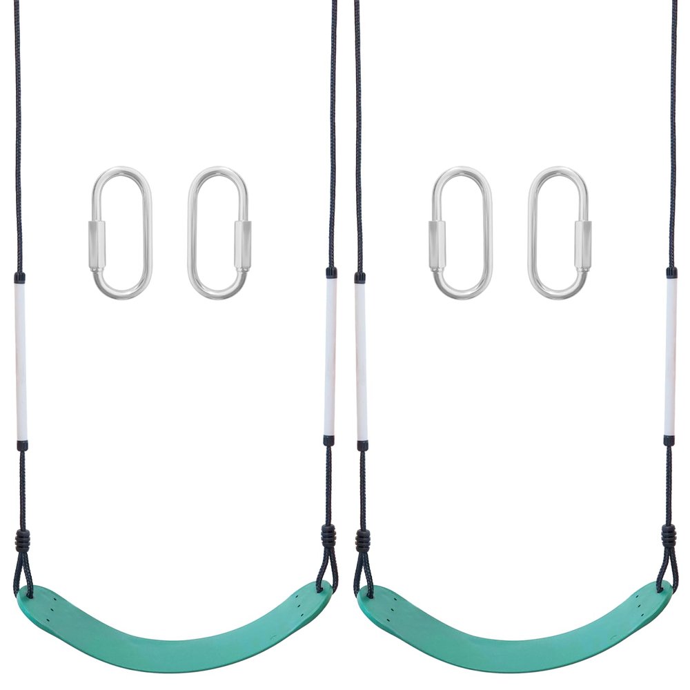 2 Pack Swing Sets, Heavy Duty Tree Swing Seat Support 330lbSuitable for Backyard, Garden, Playground