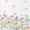 100 Wildflower Flower Napkins Disposable Bathroom Paper Hand Towels Napkins Disposable Decorative for Bathroom, Toilet, Wedding, Baby Shower, Birthday, Bridal Party Decor view 1