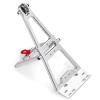 QUE-T RC Aluminum Servo Winch Double Stent Rescue Set Tow Truck Crane Arm Wrecker kit for 1/10 Axial Scx10 TRX4 (Silver) view 1