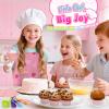 Kids Baking Cooking Set Real & Toddler Kid Apron, Kids Knife Set for Real Cooking & Basket,Food-Grade Material,Montessori Toddler Kitchen Tools, Christmas Birthday Gift for 3-10 Year Old Girls Boys view 3