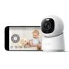 eufy Indoor Cam E30, Latest Generation, 4K UHD Security Camera, Pet/Dog/Baby Camera with Phone app, Color Night Vision, Human/Pet Auto Tracking, 360 Pan-Tilt, Works with Homekit (Renewed) view 1