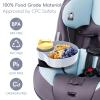 2PCS Resptasski Car Seat Cup Holder Snack Tray for Kids  Travel Tray for Car, Booster, Stroller, Outdoor Essentials Kit. Universal Adjustable Tray with Detachable Base for Snacks, Toys, Food (Grey) view 3