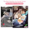 2PCS Resptasski Car Seat Cup Holder Snack Tray for Kids  Travel Tray for Car, Booster, Stroller, Outdoor Essentials Kit. Universal Adjustable Tray with Detachable Base for Snacks, Toys, Food (Pink) view 2