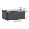 POENVFPO RC Receiver Box, 60 X 35 X 25mm, Plastic RC Part Receiver Box Parts Accessories for Black view 2