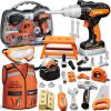 KidBloom Toddler Tool Set, Kids Tool Set with Toy Drill, Tools for Kids with Tool Box and Vest, Toys for 3 Year Old Boys view 1