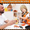 KidBloom Toddler Tool Set, Kids Tool Set with Toy Drill, Tools for Kids with Tool Box and Vest, Toys for 3 Year Old Boys view 4
