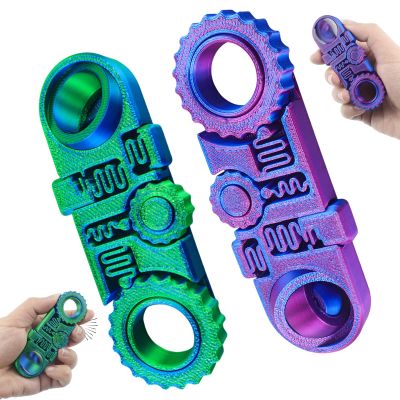 2026 New 3D Printed Fidget Ring Toys, 5-in-1 3D Printed Gear Ball Stress Sensory Toy, Mindful Meditation Gear Toys for Stress and Anxiety Relief, Back to School Supplies Fidget Toy for Teens Adults