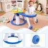 BABY JOY 3 in 1 Walk Around Baby Activity Center, Discovery Play Center with Interactive Toys & Music, Wheels, 3 Adjustable Seat Heights, Toddler Activity Table for Boys Girls 6-36 Months (Blue) view 4