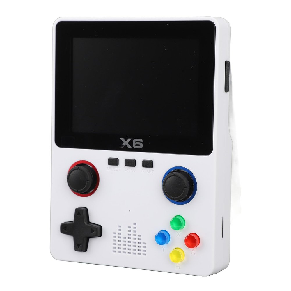 Handheld Game Console, 3.5 inch Screen Mini Retro Console with 64G Small Memory Card, 2000mAh, Portable Pocket Video Player for Teens Adults (White)
