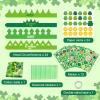 24 Set St. Patricks Day Crown Craft Kit,Green Shamrock Clover Gold Coin DIY Crown Hat St. Patrick's Art Craft Ornaments Making Crafts for Toddler Classroom Activities Irish Party Favor Supplies view 3