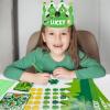 24 Set St. Patricks Day Crown Craft Kit,Green Shamrock Clover Gold Coin DIY Crown Hat St. Patrick's Art Craft Ornaments Making Crafts for Toddler Classroom Activities Irish Party Favor Supplies view 4