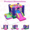 BOUNTECH Inflatable Bounce House with Ball Pit, Bouncy House for Kids 3-6 Indoor Outdoor w/Large Jumping Area, Basketball Hoop, Bounce House with Slide for Boys Girls Backyard Birthday Party Gifts view 3