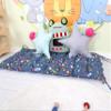 My Photostation.com Montessori Climbing Arch Pillow Waldorf Arch Rocker Pillow Kids Cushion Arch with Cushion Kid Rocker Cushion Wooden Arch ONLY Pillow - Gray Dinosaur Rainbow Small 18x47''-45x120cm view 2