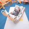 My Photostation.com Montessori Climbing Arch Pillow Waldorf Arch Rocker Pillow Kids Cushion Arch with Cushion Kid Rocker Cushion Wooden Arch ONLY Pillow - Gray Dinosaur Rainbow Small 18x47''-45x120cm view 4
